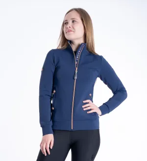 Jenny Navy & Rose Gold Zip Up