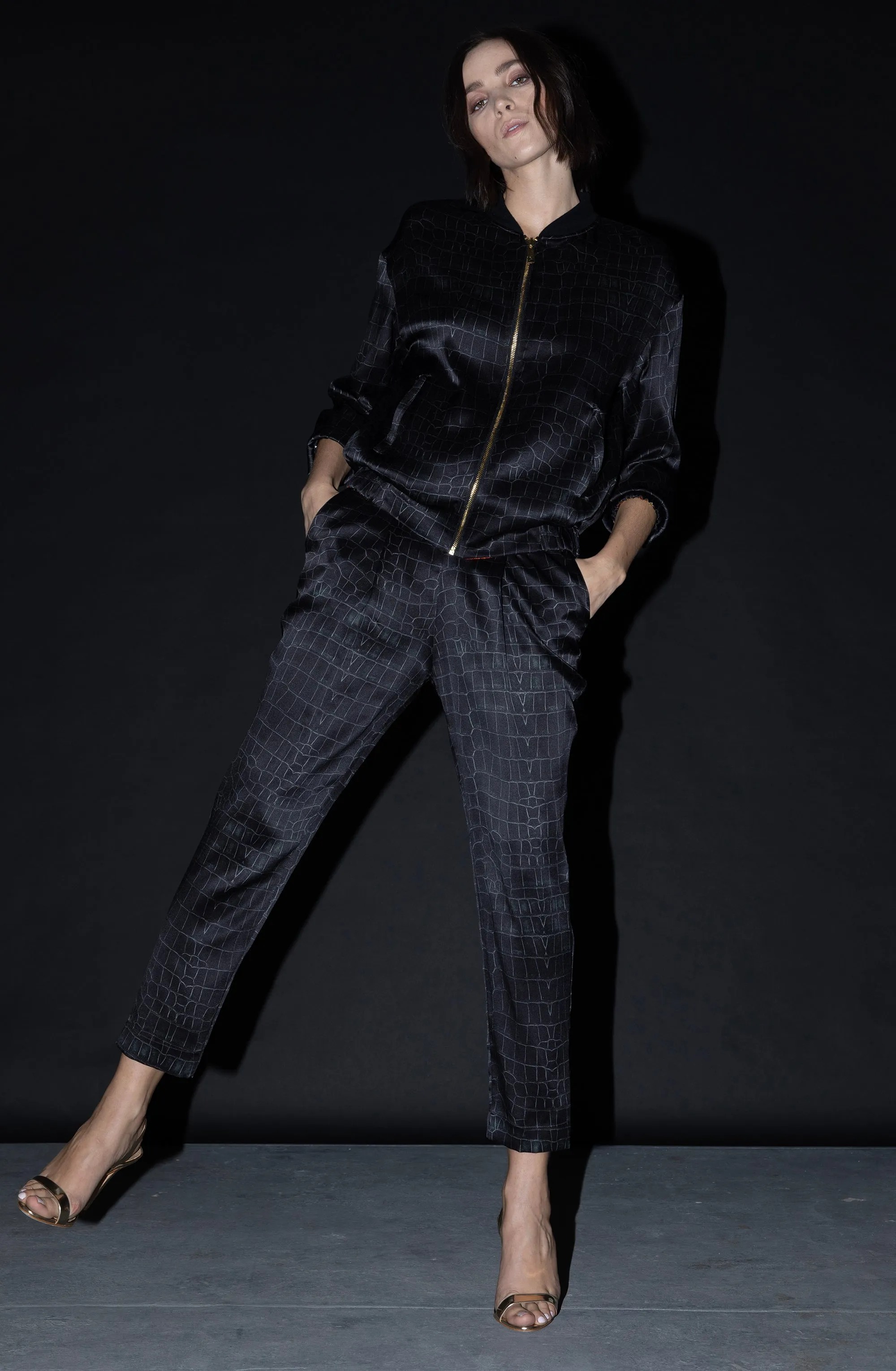 Jogger Pant   Black Croc