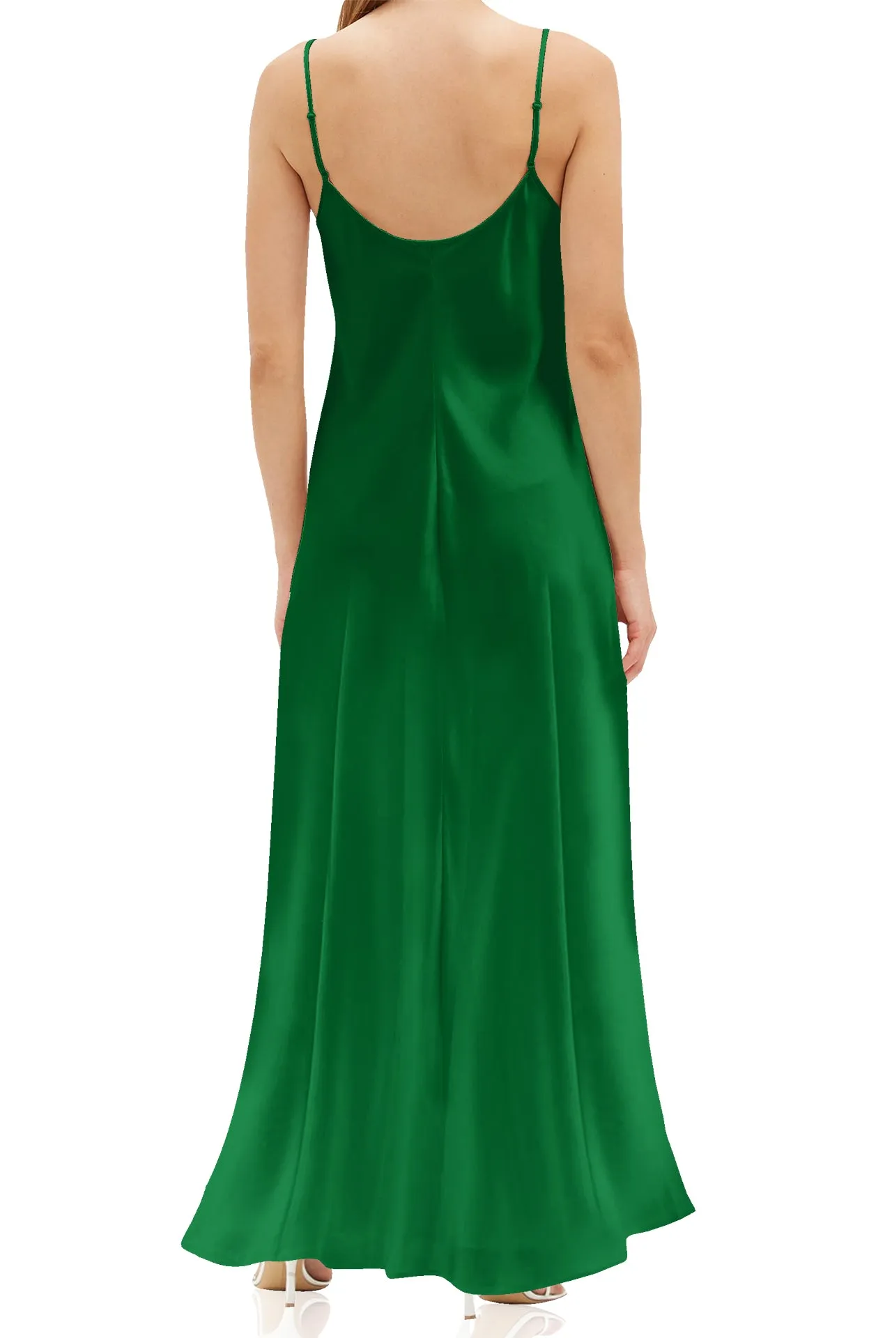 Long Green Slip Dress