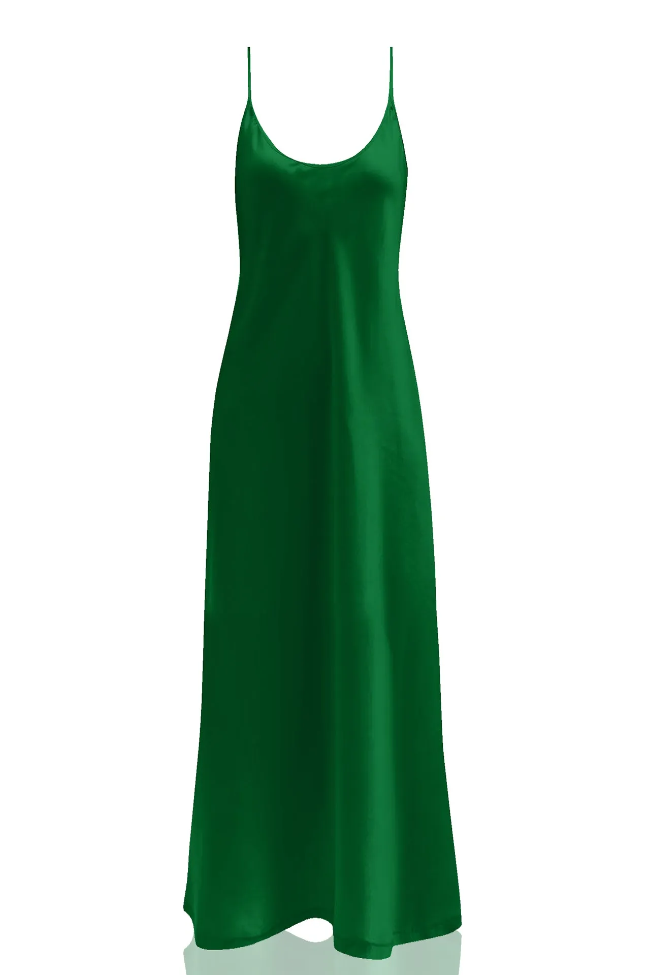Long Green Slip Dress