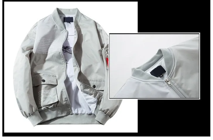 Loose Windbreaker Pilot Jacket