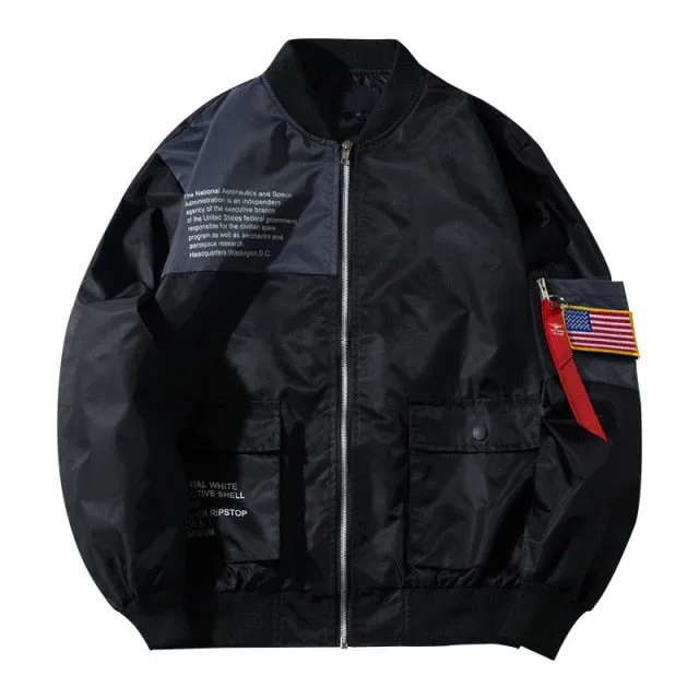 Loose Windbreaker Pilot Jacket
