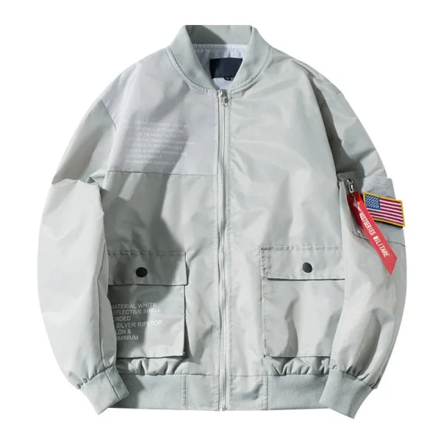 Loose Windbreaker Pilot Jacket