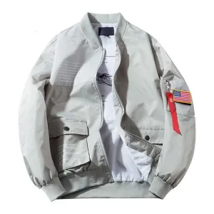 Loose Windbreaker Pilot Jacket