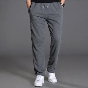 Men Autumn Summer Sports Running Pants Pockets Training Elastic Waist Jogging Casual Trousers Sweatpants Solid