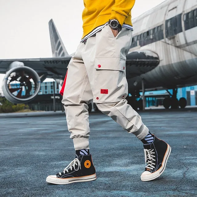 Men Cargo Pants 2021 Safari Style Joggers Men's Hip Hop Casual Harem Pants Streetwear Spring Vintage Male Trousers