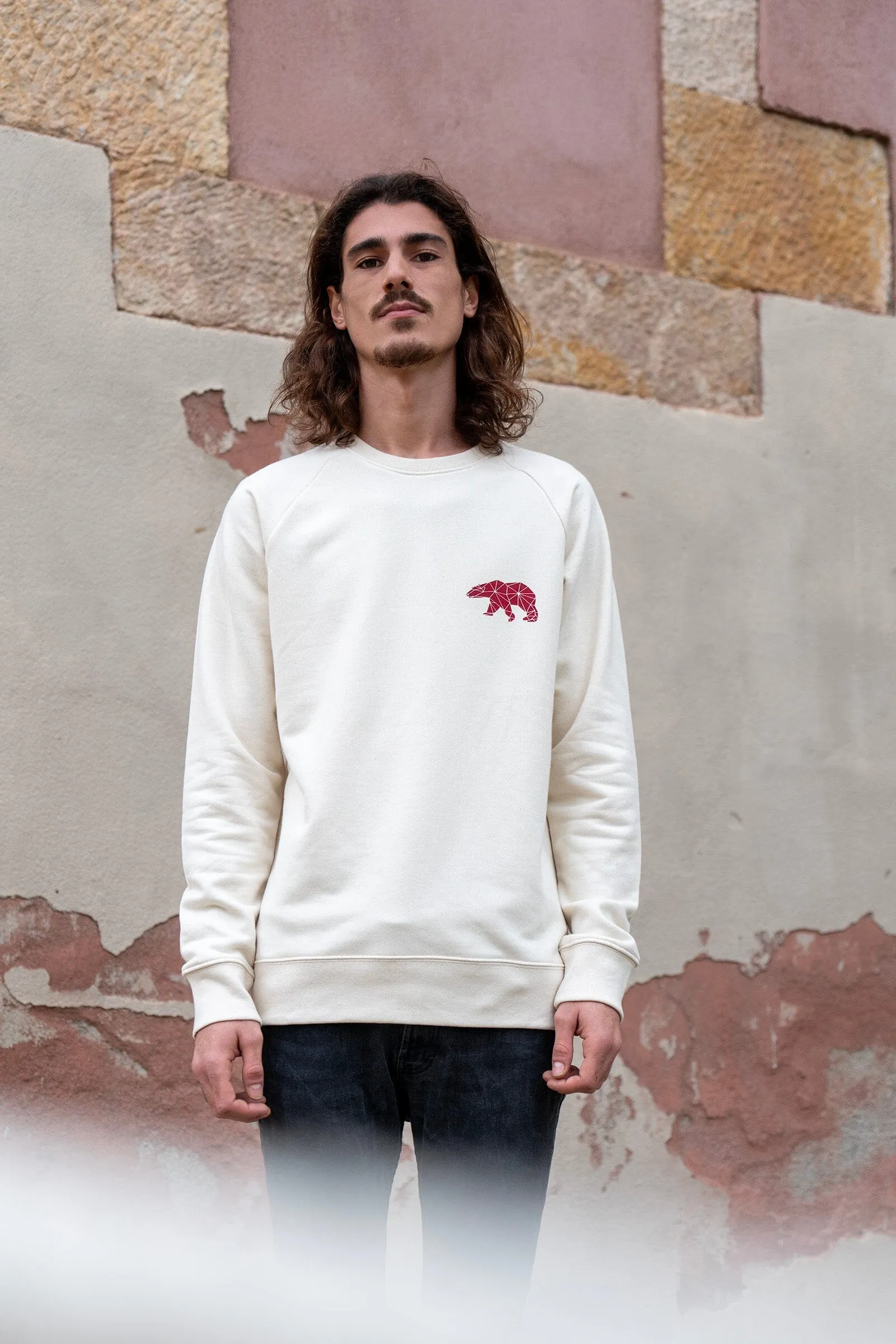 Men's Combo | Embroidered T-shirt & Red Polar Sweat
