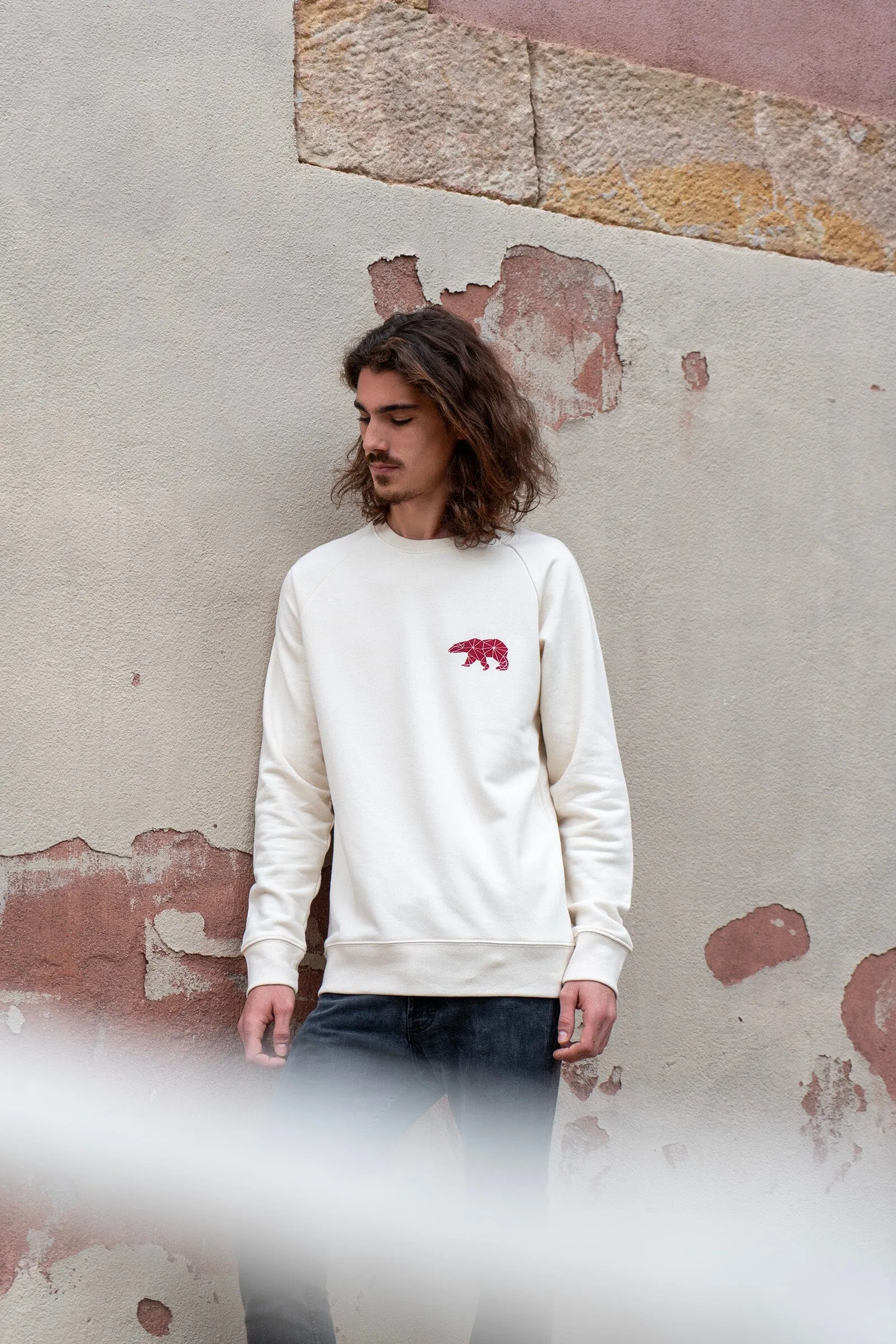 Men's Combo | Embroidered T-shirt & Red Polar Sweat
