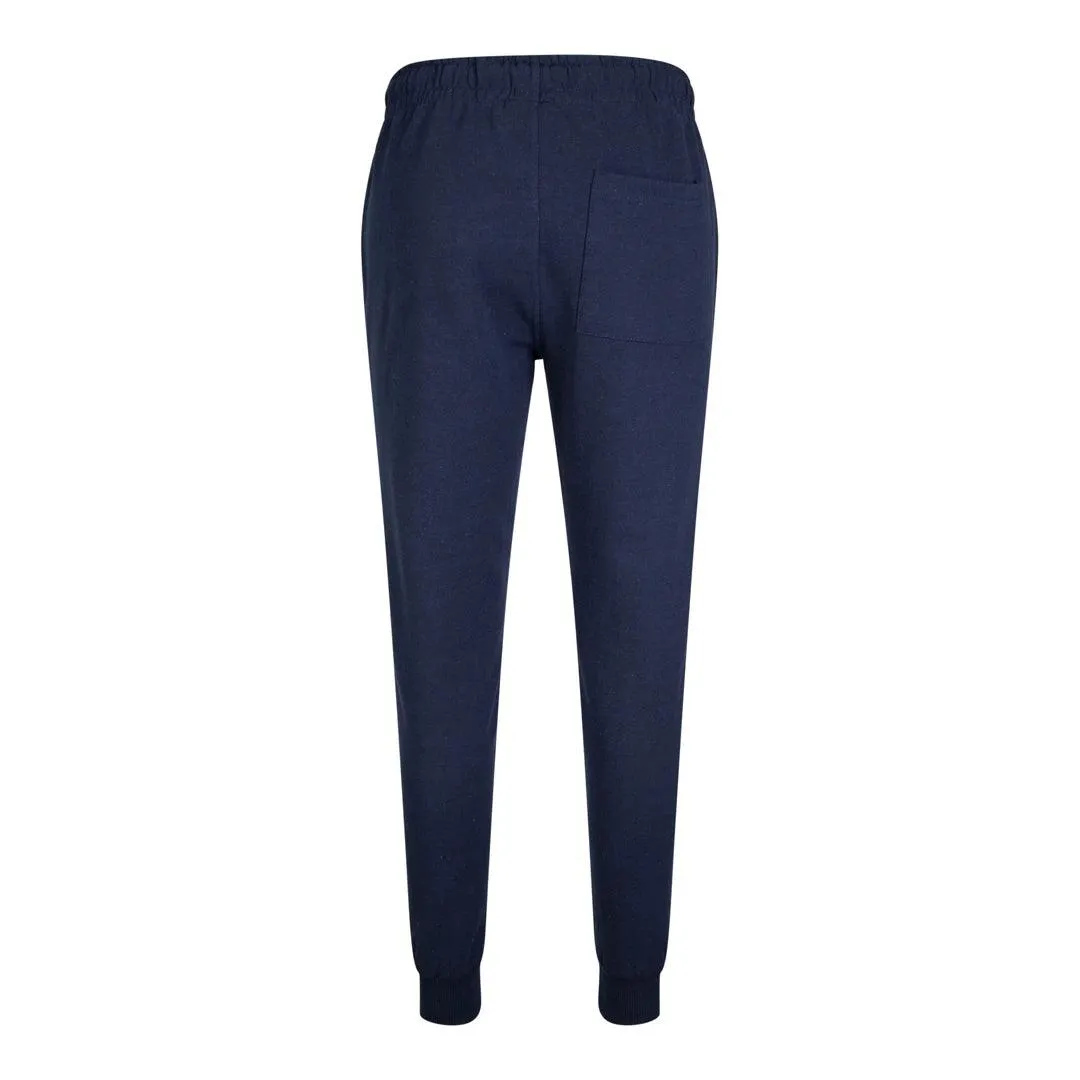 Mens Navy Joggers Lounge Pants Elasticated Pockets Gym Training Sports Casual