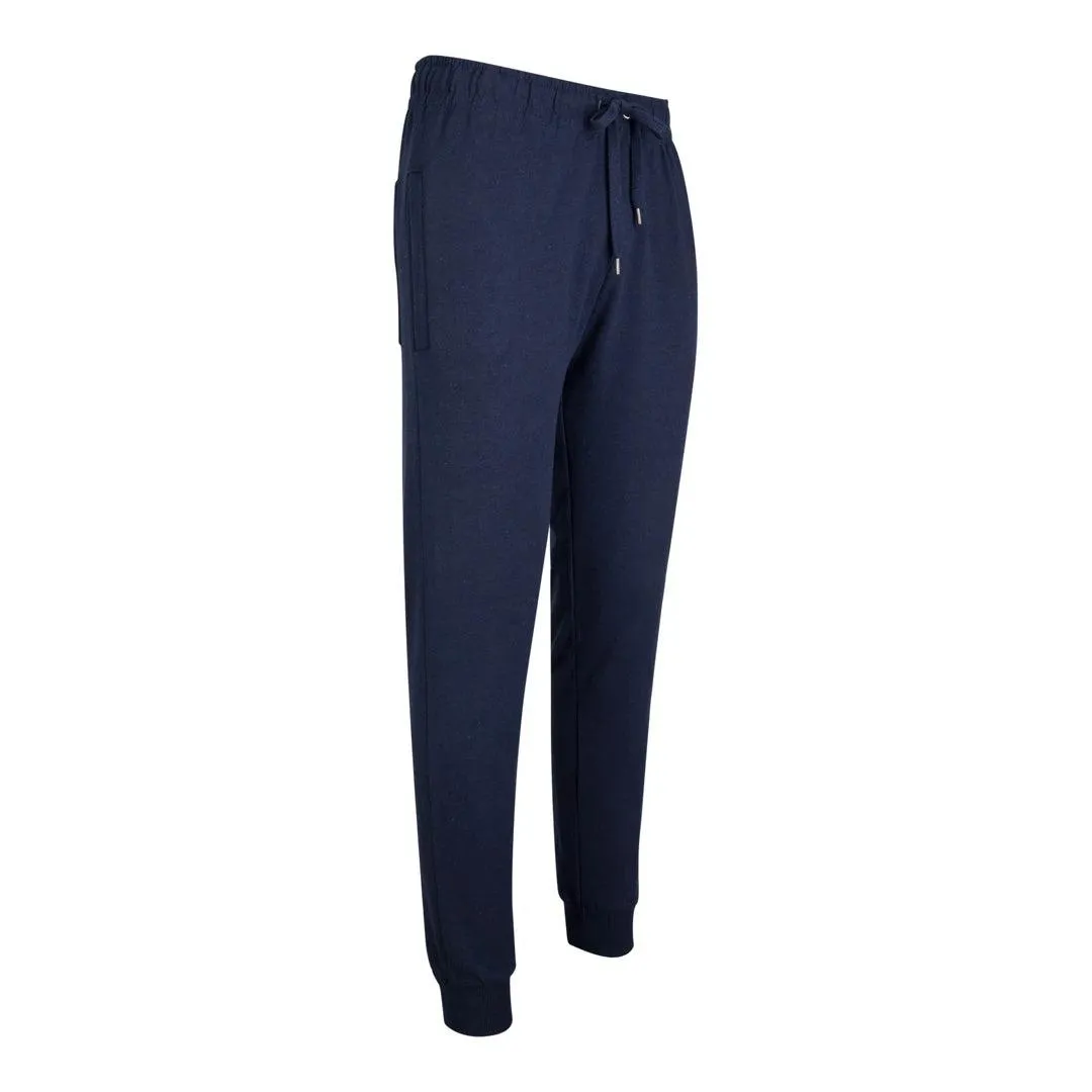Mens Navy Joggers Lounge Pants Elasticated Pockets Gym Training Sports Casual