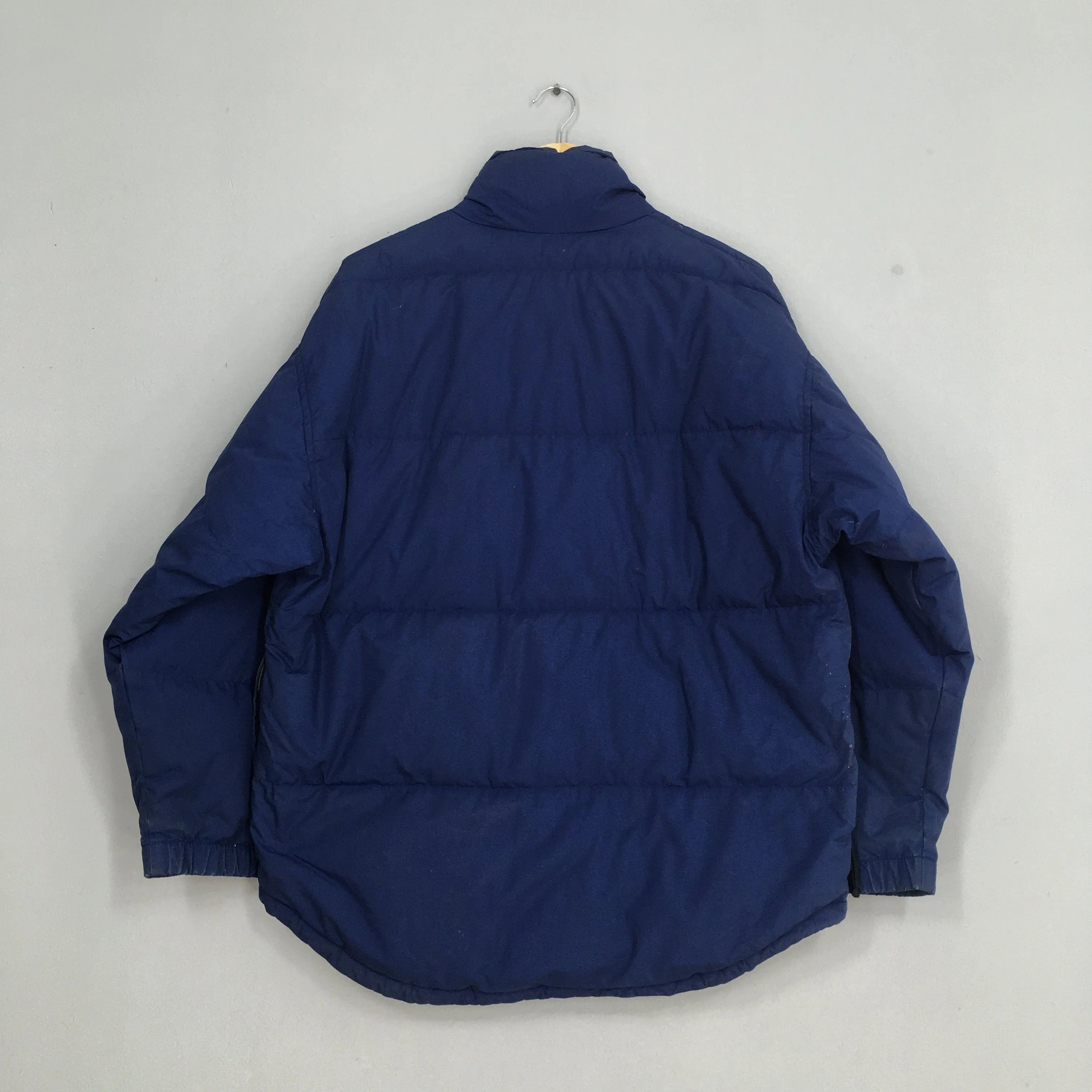 Nike Swoosh Bomber Blue Puffer Jacket Medium