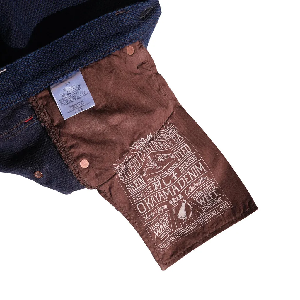 OD SDA "Kasezome" Indigo x Dorozome Sashiko Selvedge Pants (Relax Tapered)