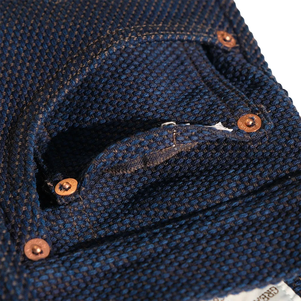 OD SDA "Kasezome" Indigo x Dorozome Sashiko Selvedge Pants (Relax Tapered)