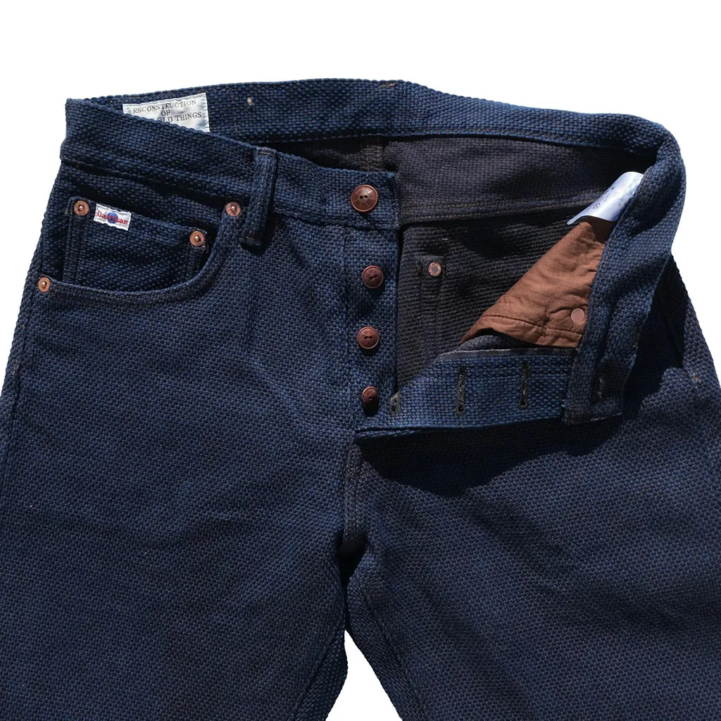 OD SDA "Kasezome" Indigo x Dorozome Sashiko Selvedge Pants (Relax Tapered)