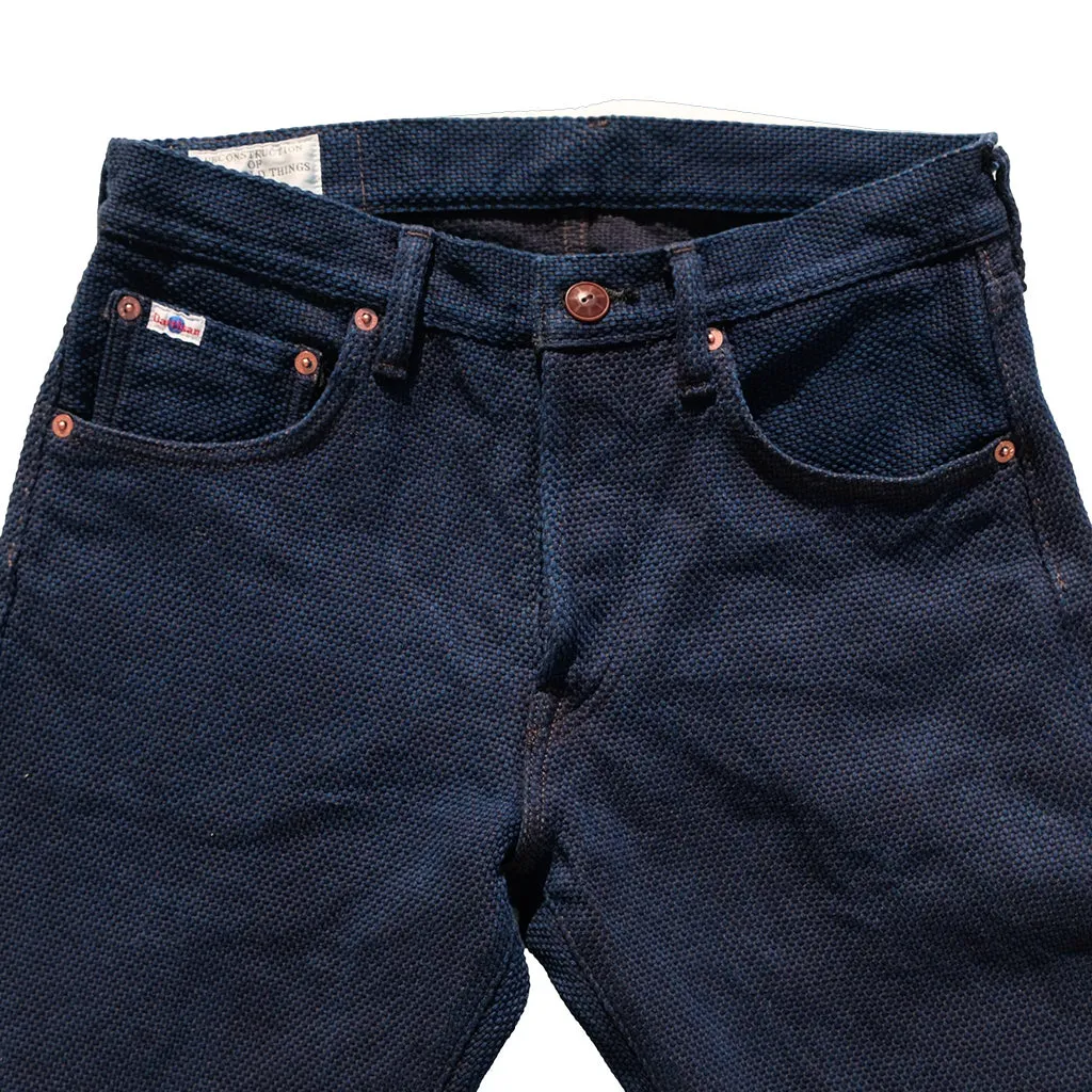 OD SDA "Kasezome" Indigo x Dorozome Sashiko Selvedge Pants (Relax Tapered)