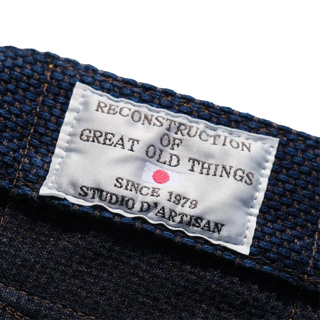 OD SDA "Kasezome" Indigo x Dorozome Sashiko Selvedge Pants (Relax Tapered)
