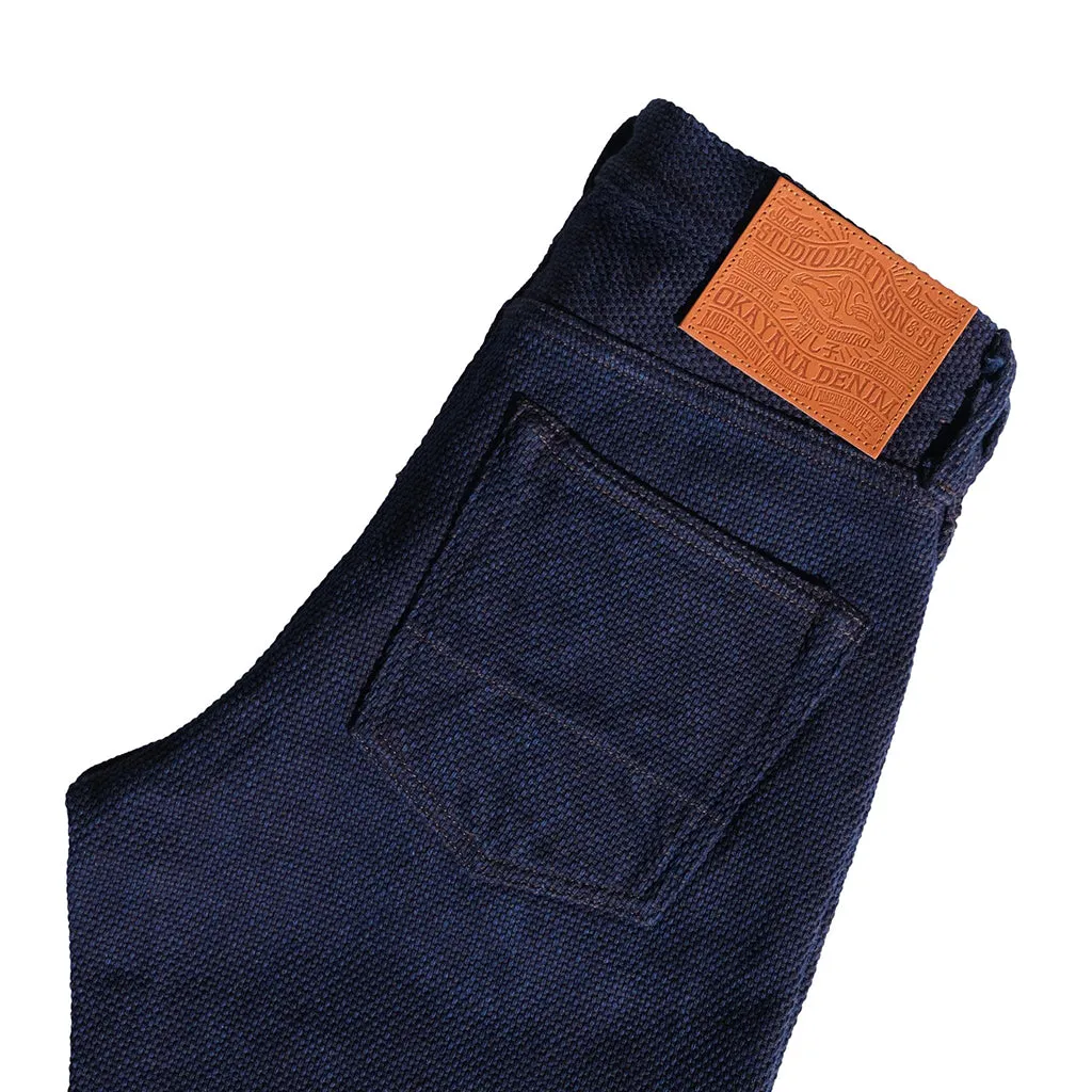 OD SDA "Kasezome" Indigo x Dorozome Sashiko Selvedge Pants (Relax Tapered)
