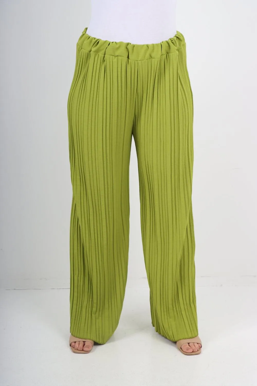 Pleated Elasticated Waist Trousers