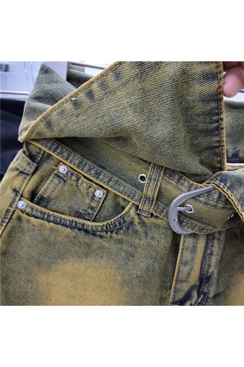 PM0189 High Rise Denim Shorts
