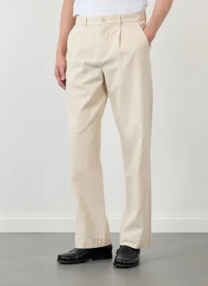 Program Pleated Trousers | Cotton | Ecru