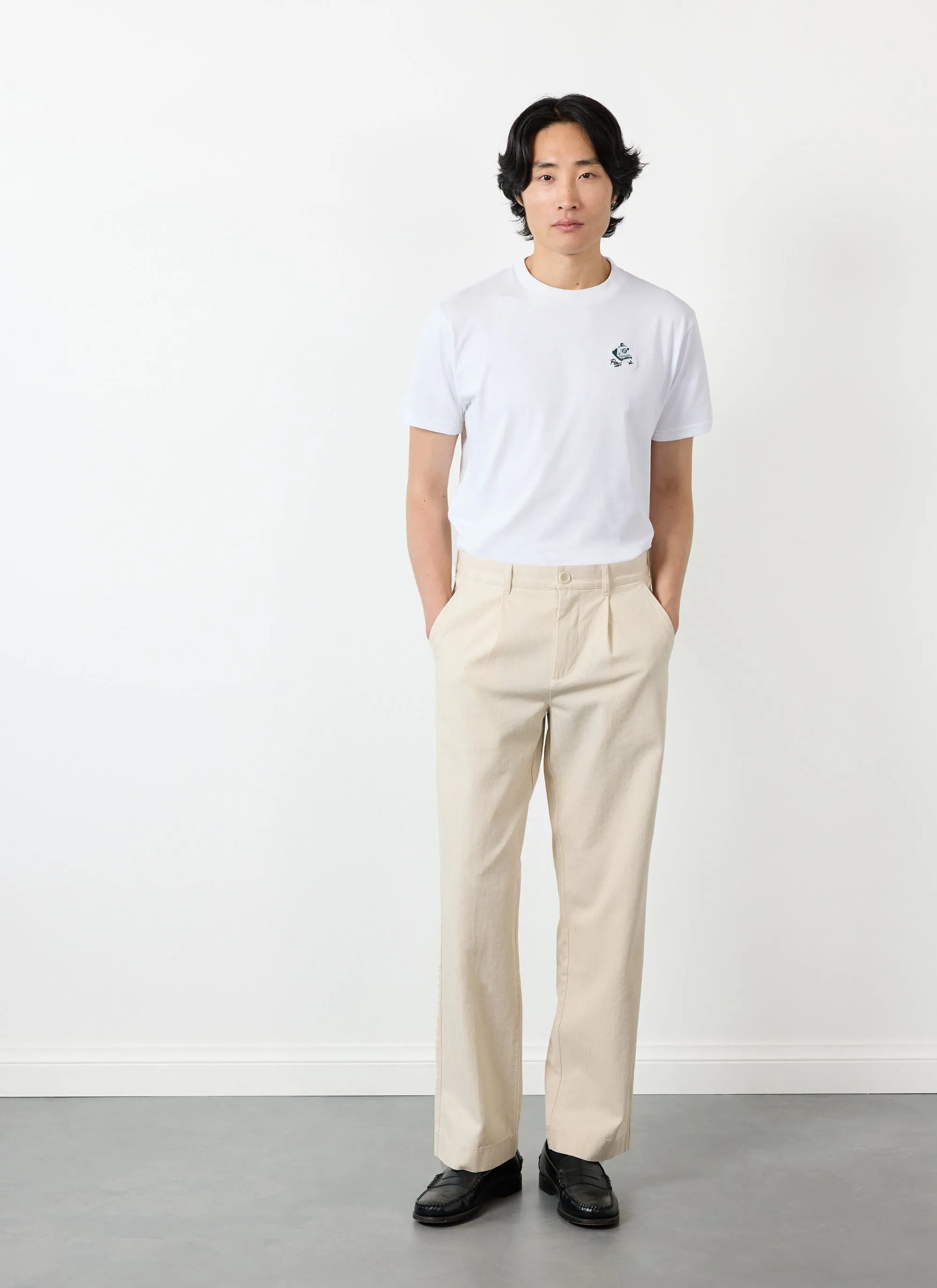 Program Pleated Trousers | Cotton | Ecru