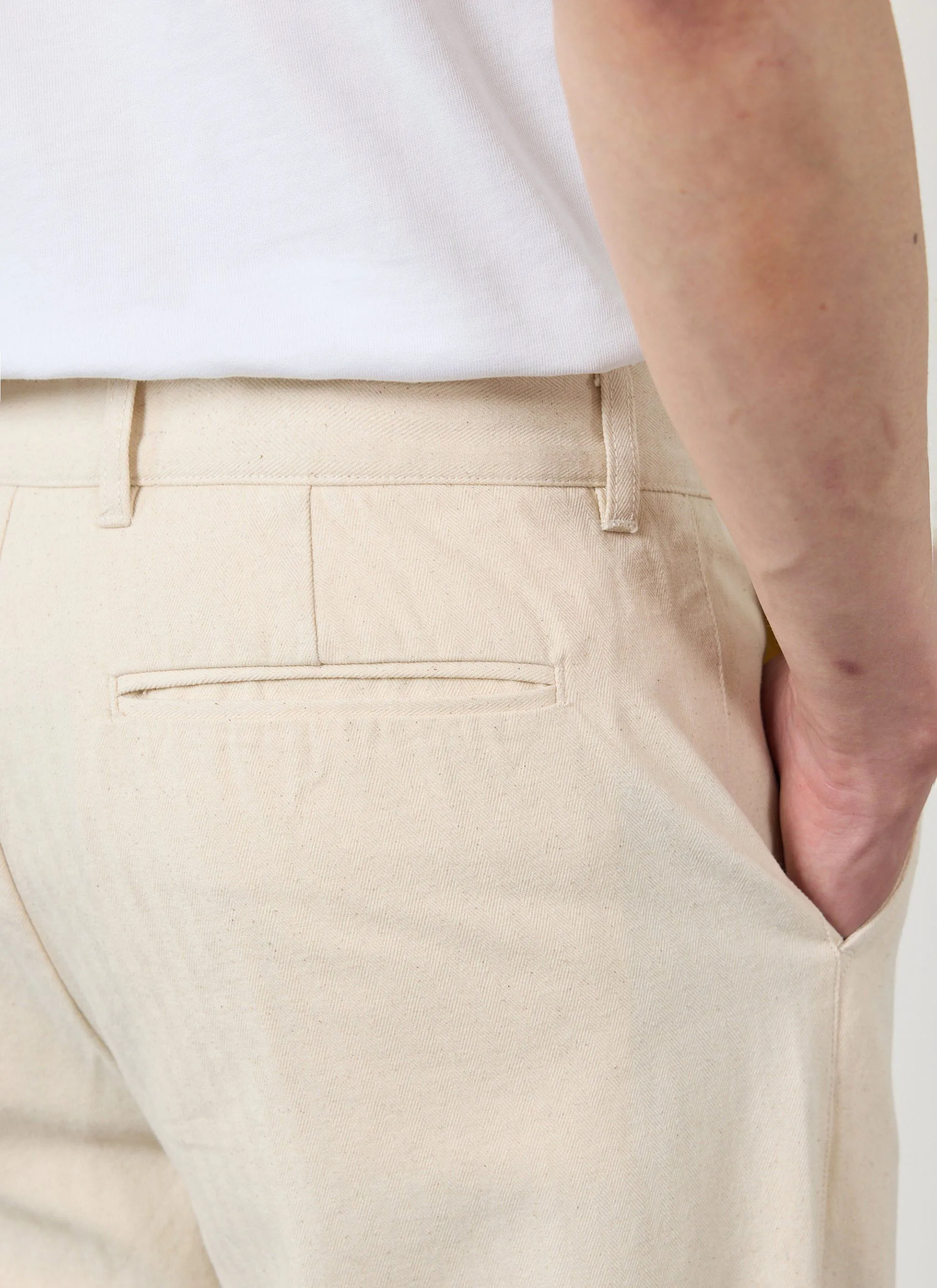 Program Pleated Trousers | Cotton | Ecru
