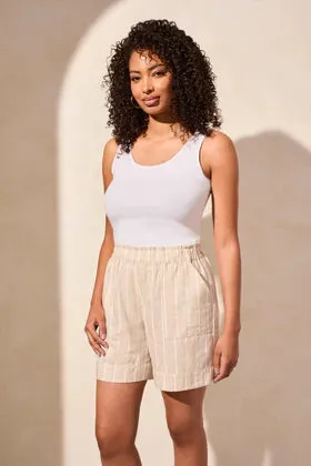 Pull On Short w//Ruffle WB-Safari