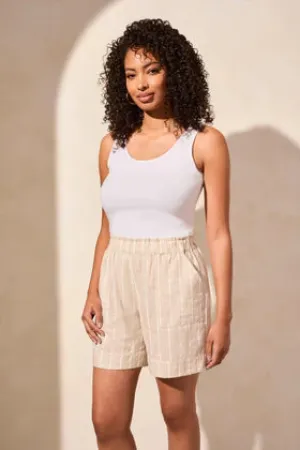 Pull On Short w//Ruffle WB-Safari