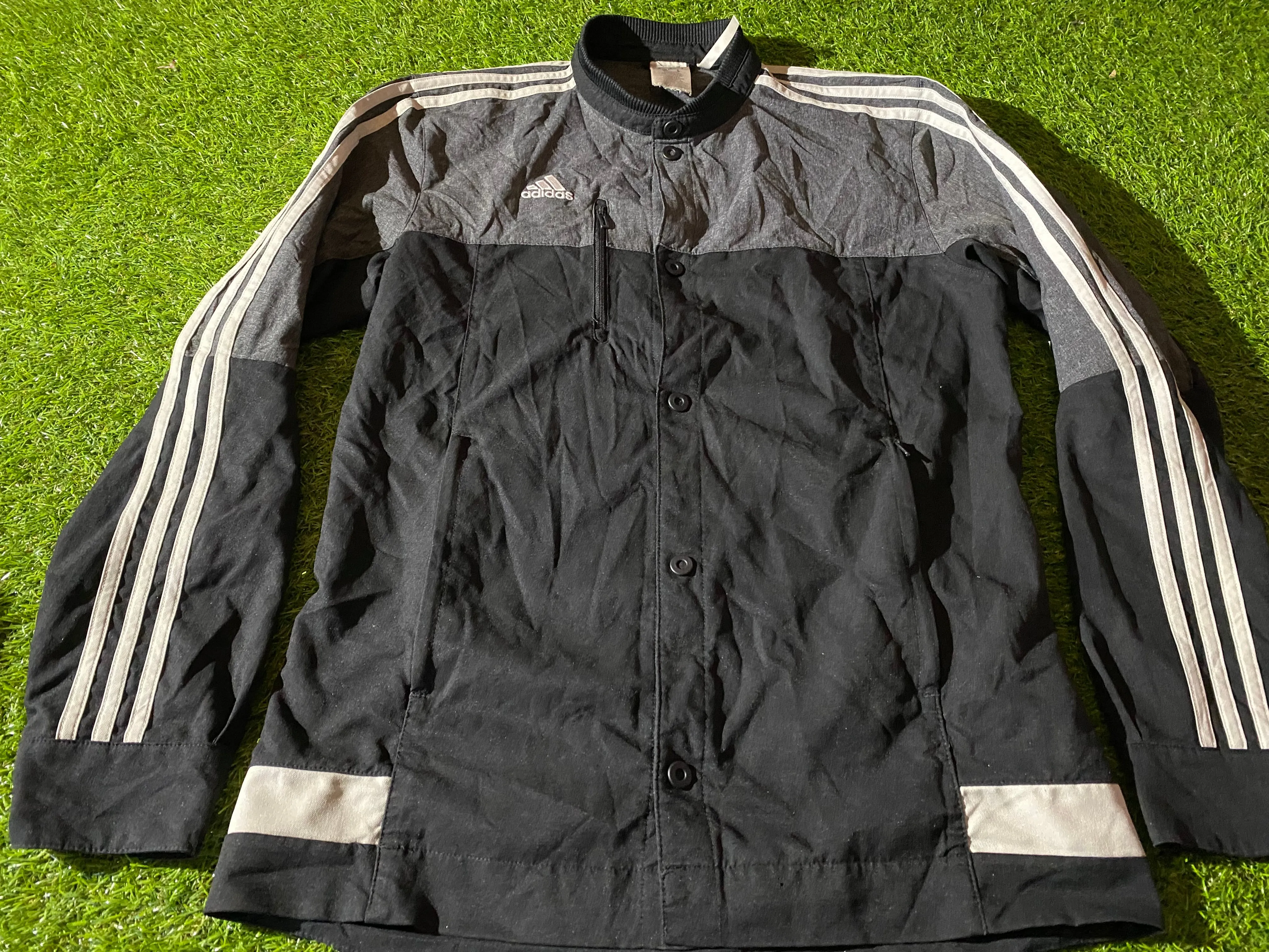 Rare Vintage Adidas Made Button Up Medium Mans Single Layered Jacket / Coat