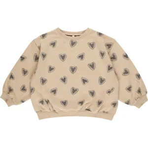 Rylee   Cru Oversized Sweatshirt - Hearts