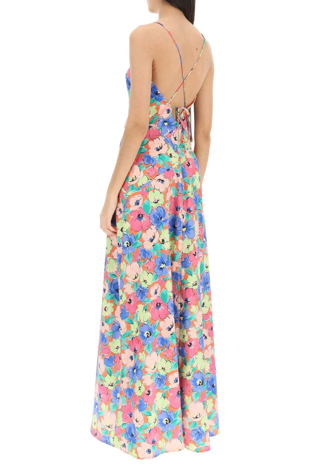 'shalonda' satin maxi slip dress