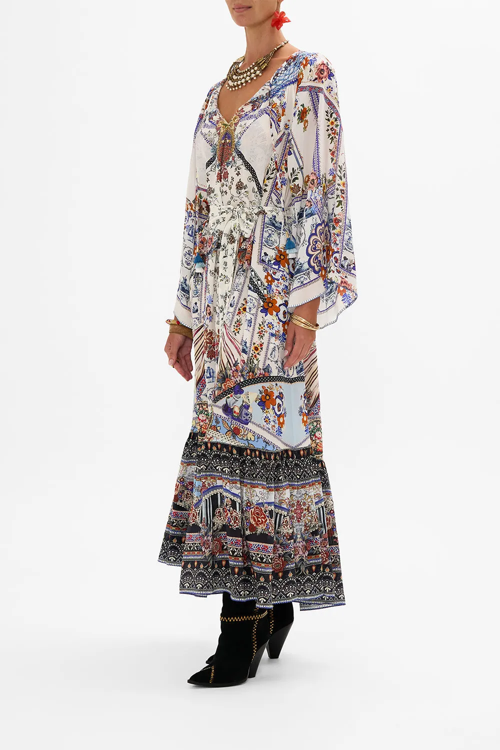 SMOCKED RAGLAN SLEEVE DRESS MY FOLK ART HEART