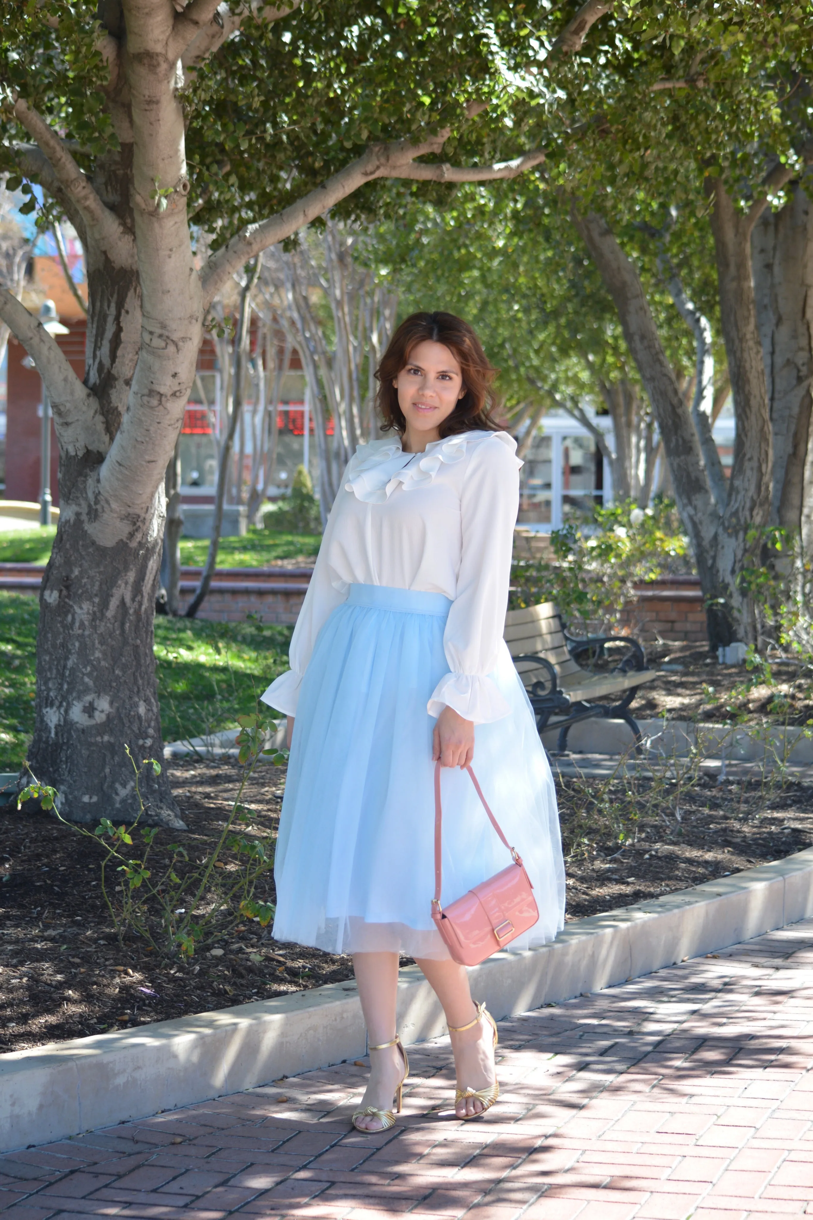 Stella Baby Blue Tulle Skirt