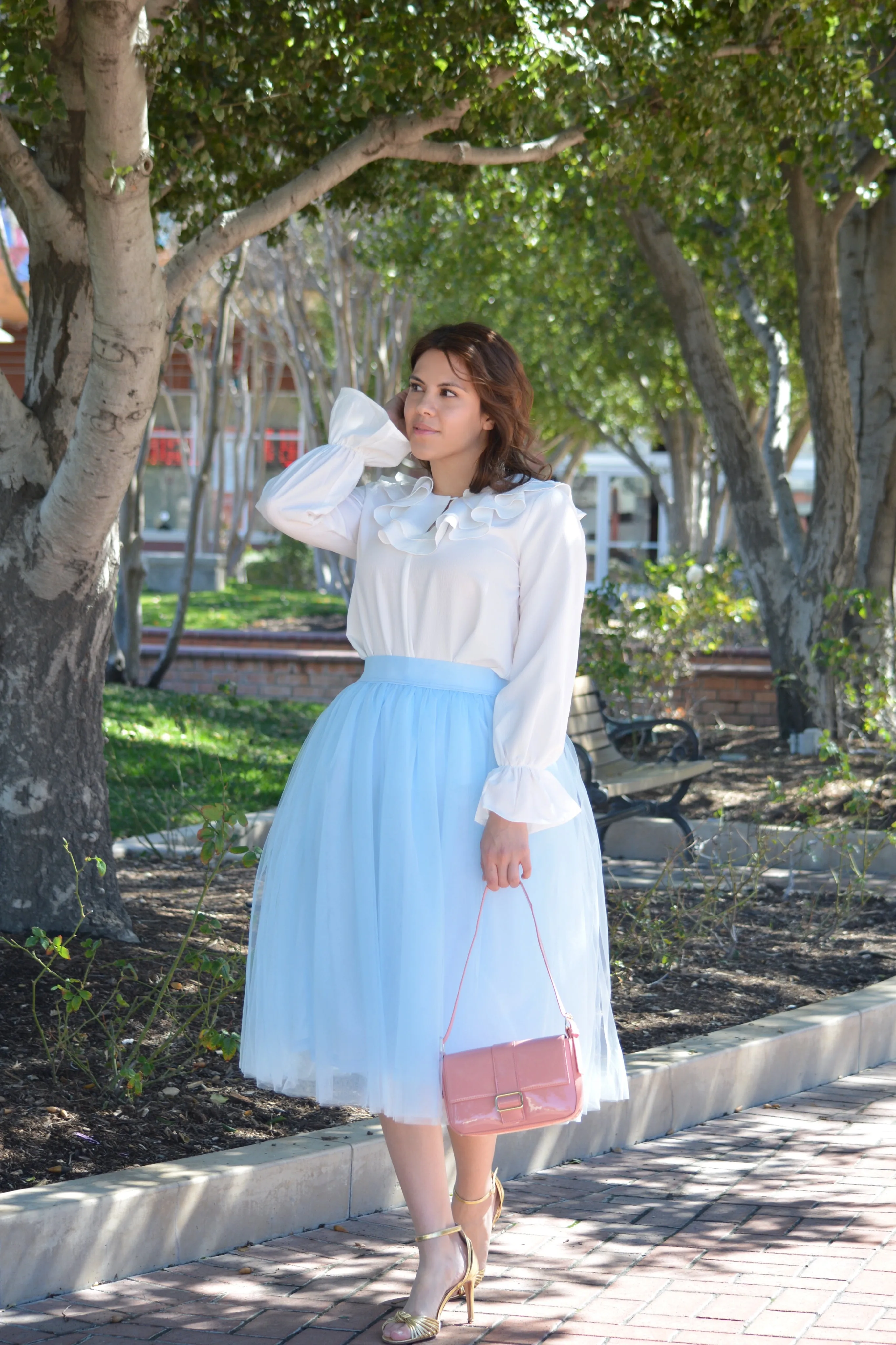 Stella Baby Blue Tulle Skirt