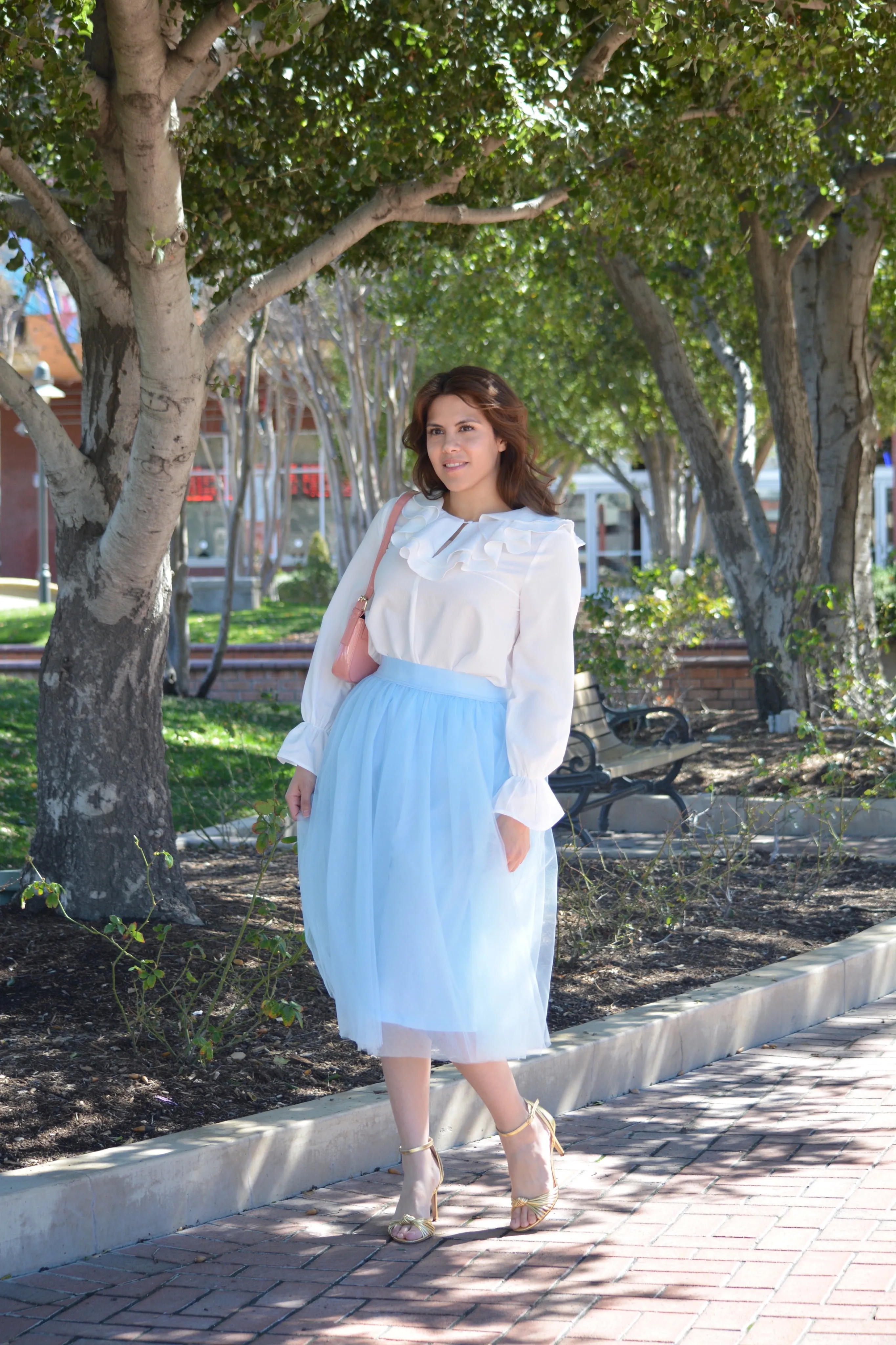 Stella Baby Blue Tulle Skirt
