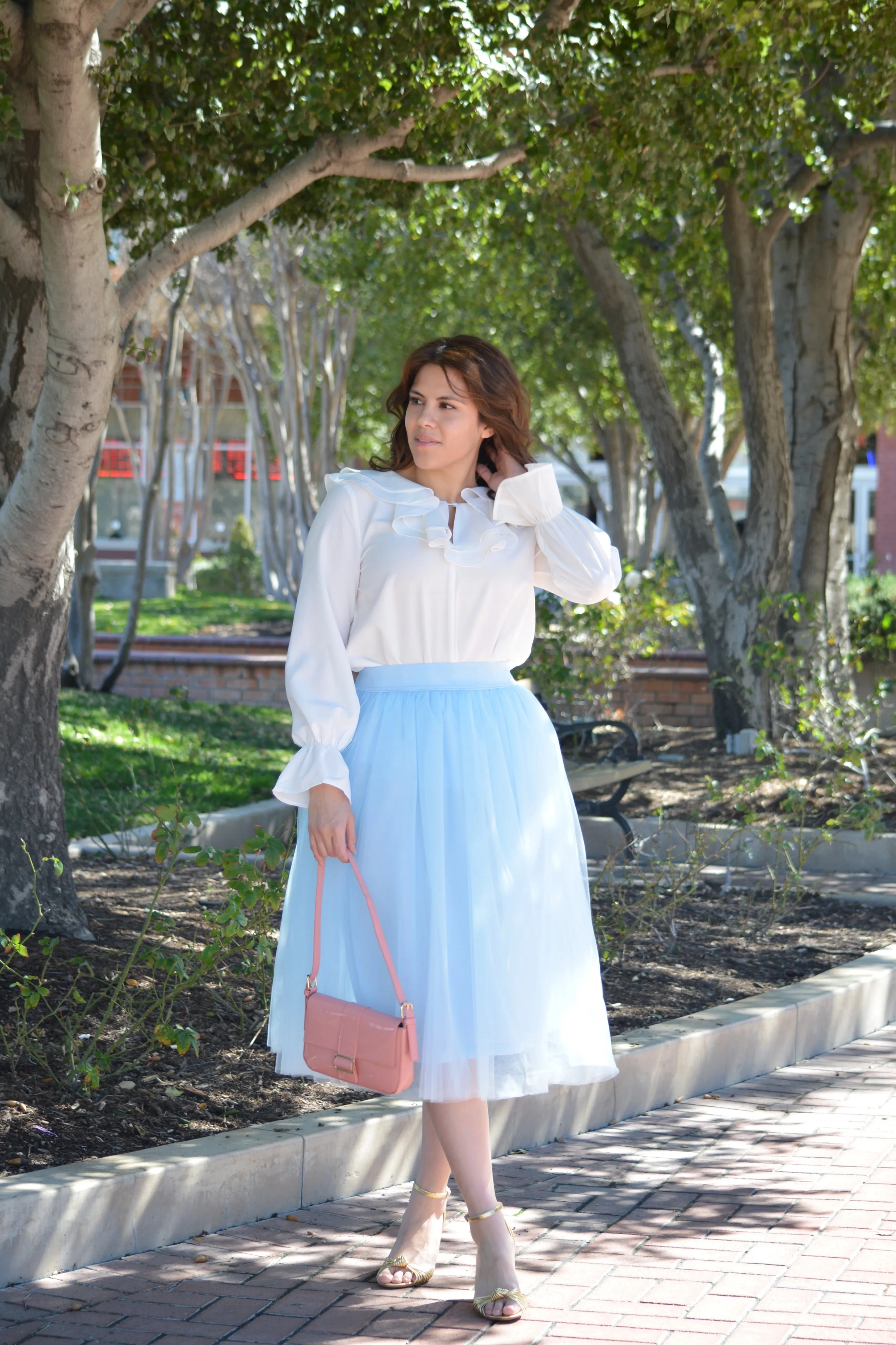 Stella Baby Blue Tulle Skirt