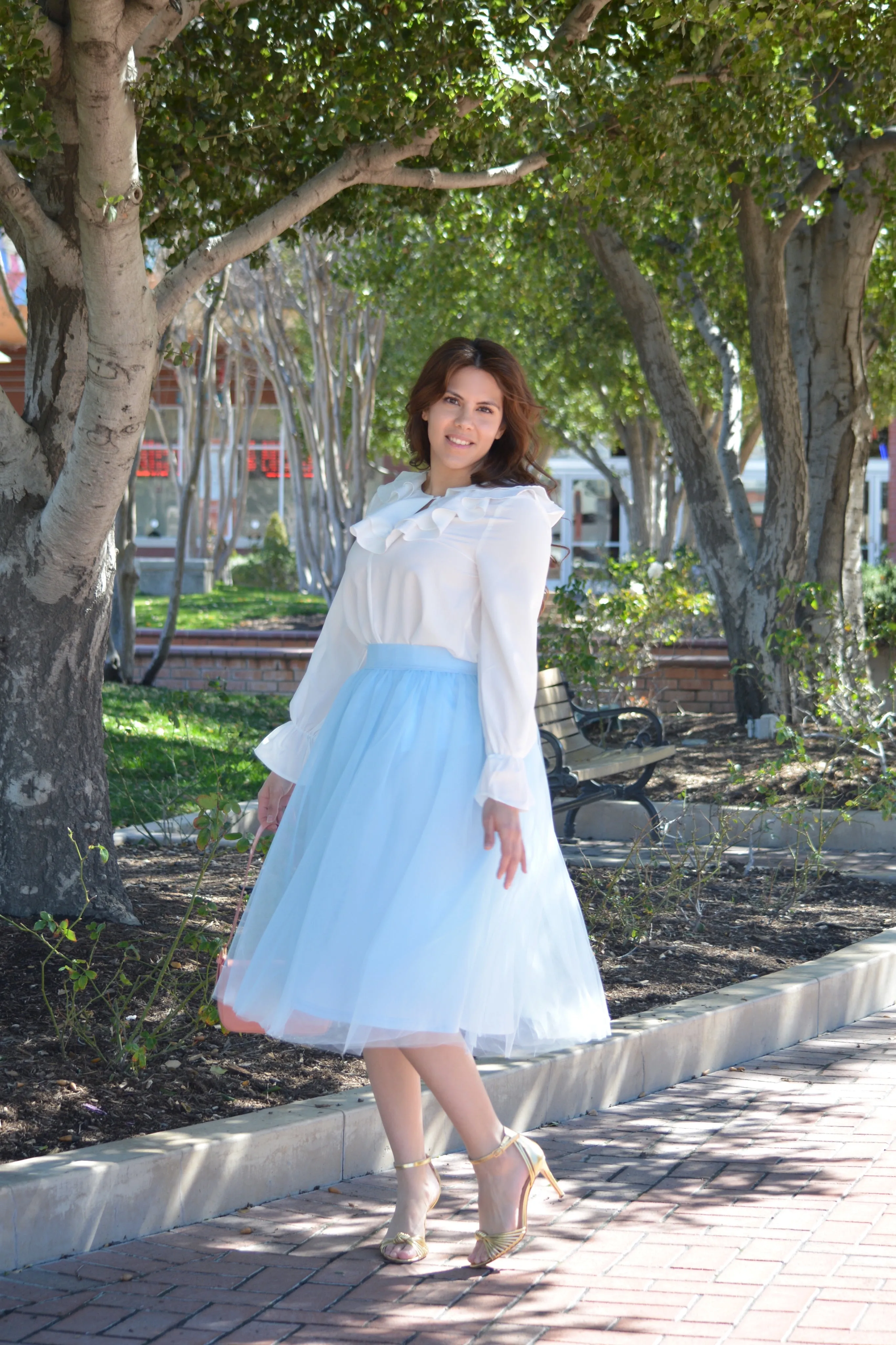 Stella Baby Blue Tulle Skirt