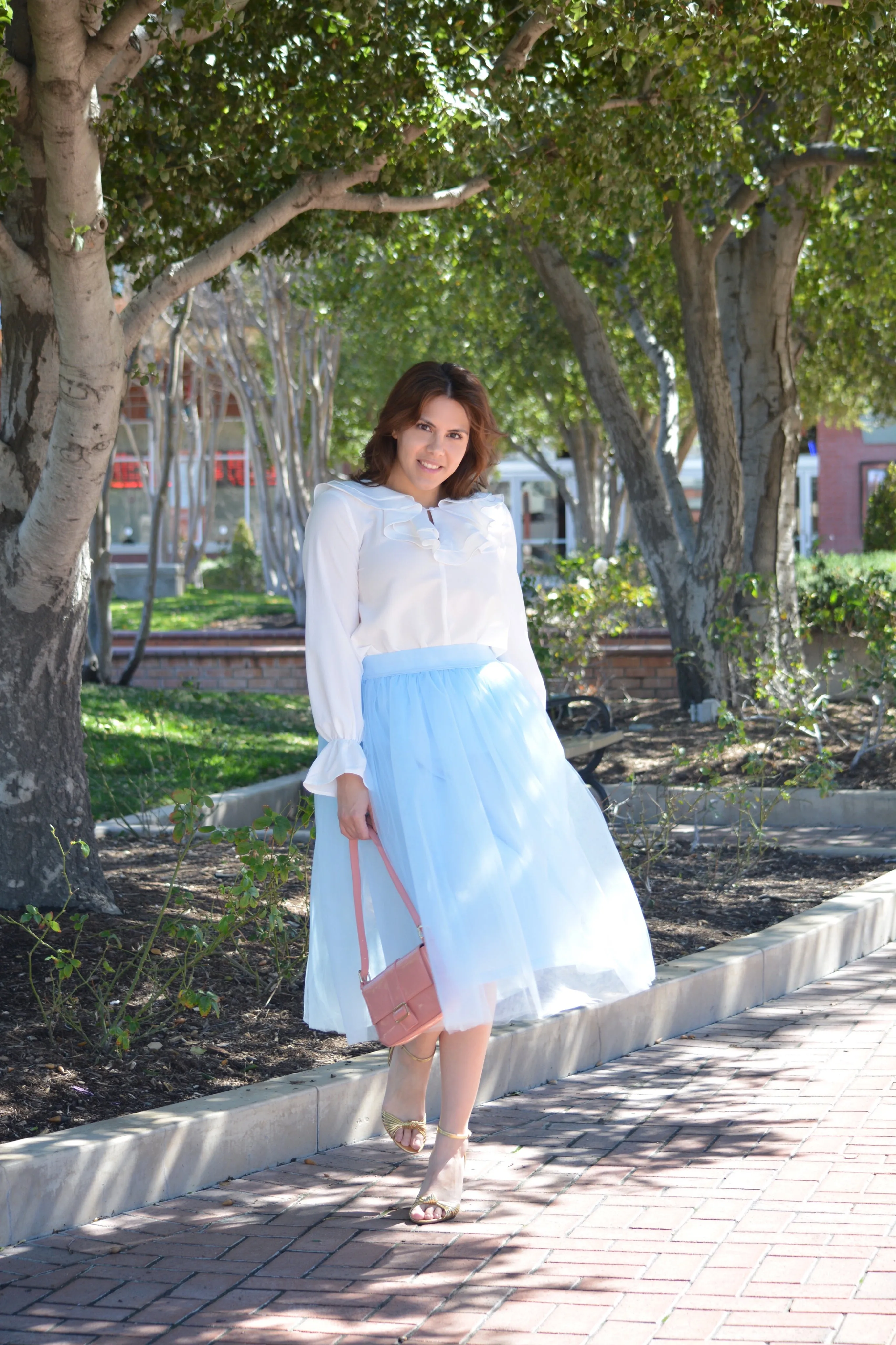 Stella Baby Blue Tulle Skirt
