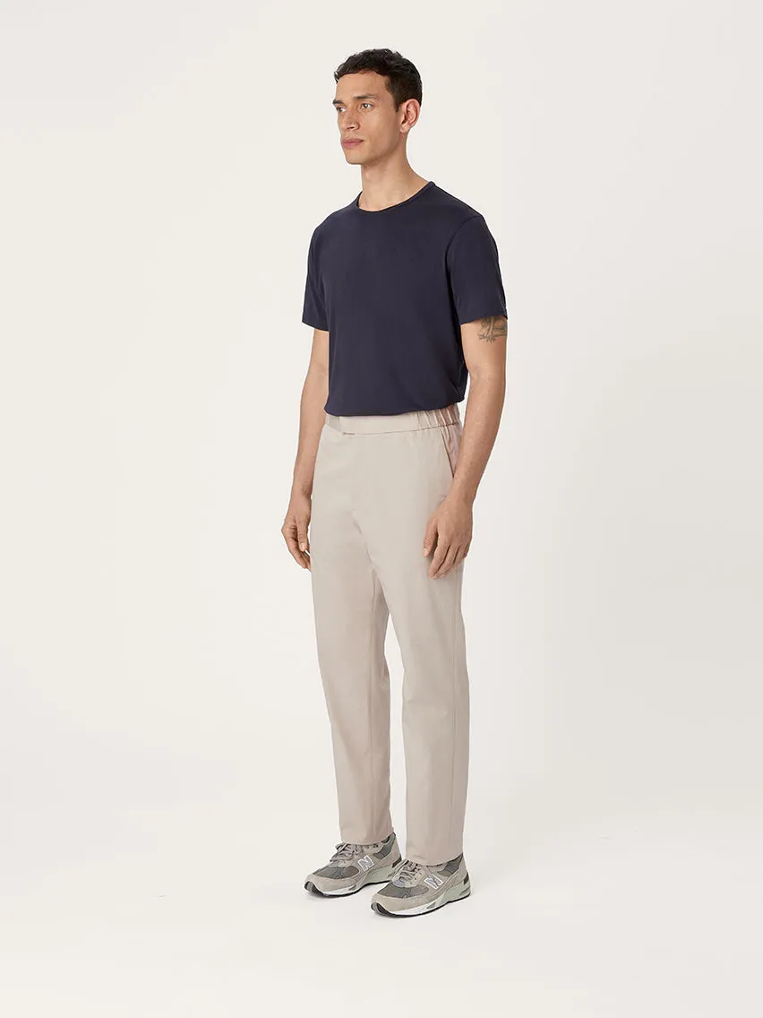 The 24 Trouser Relaxed Fit || Beige | Stretch Cotton