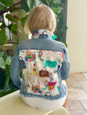 The Light  Denim Jacket /  White Eclectic Designer