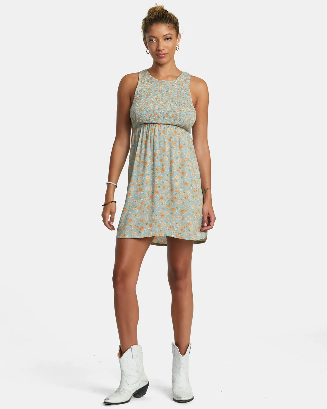Trigger Mini Dress - Shale