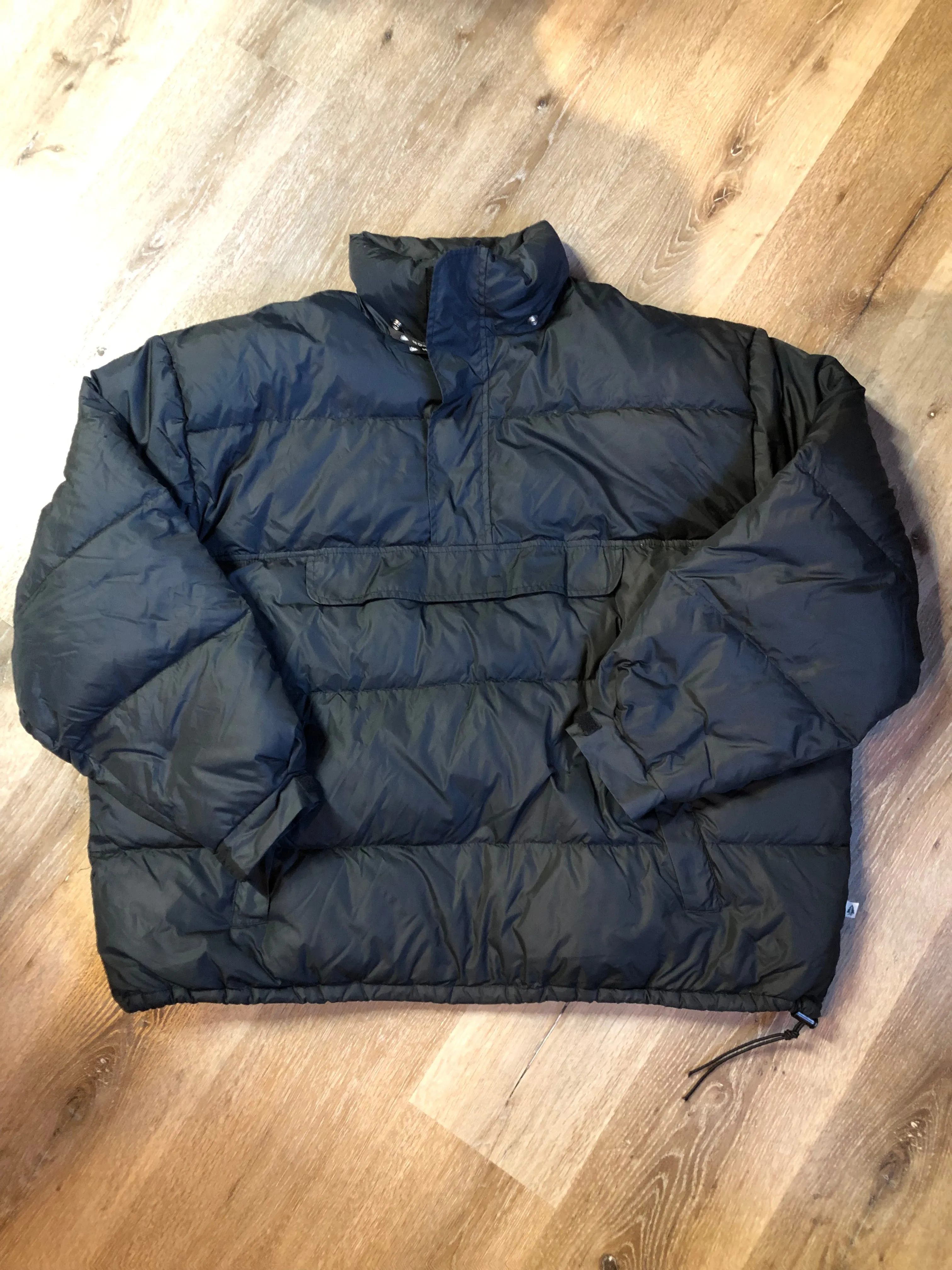 Vintage Woods Down Filled Black Anorak, Made in Canada