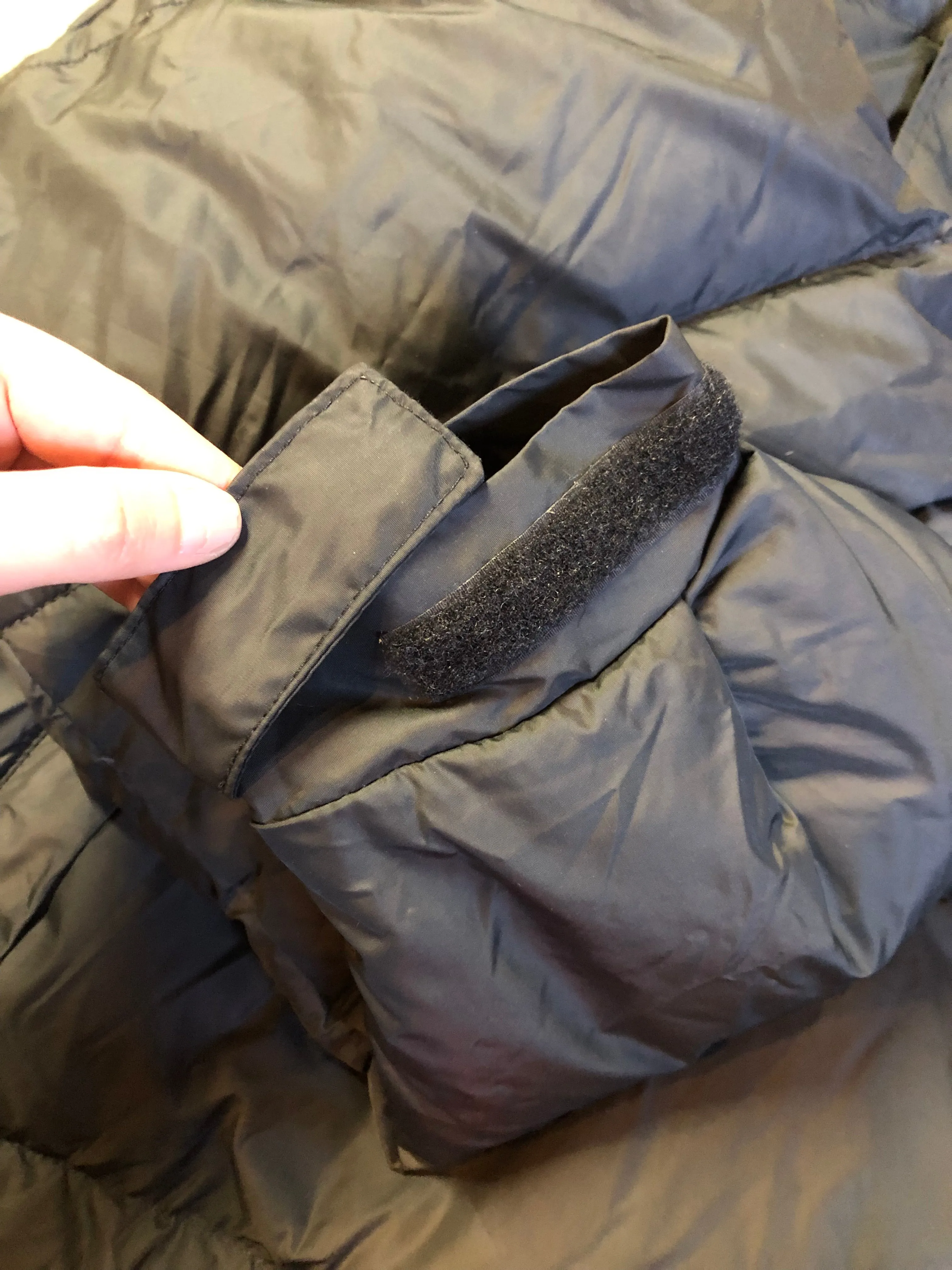 Vintage Woods Down Filled Black Anorak, Made in Canada