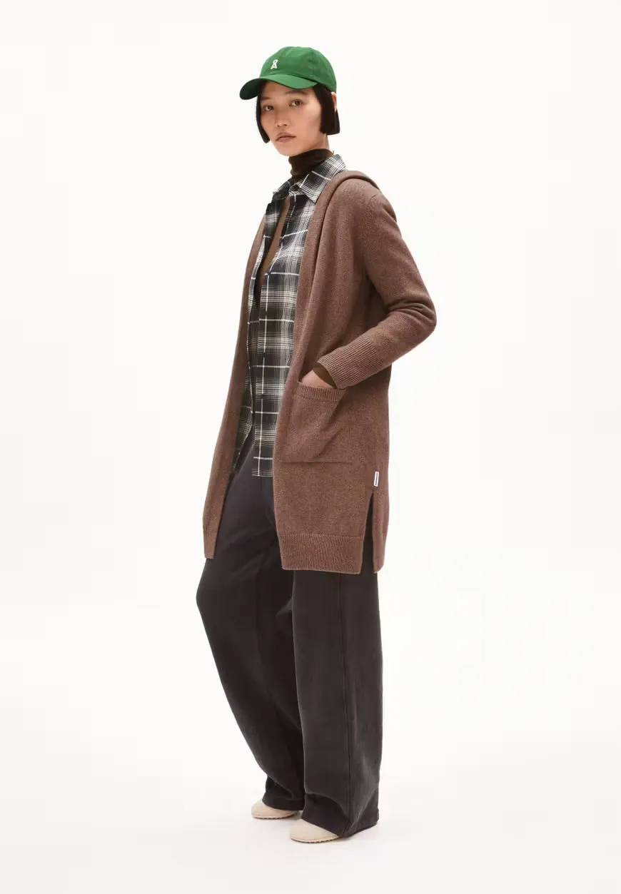 Warmaa Knit Cardigan in Cinnamon Dust Melange