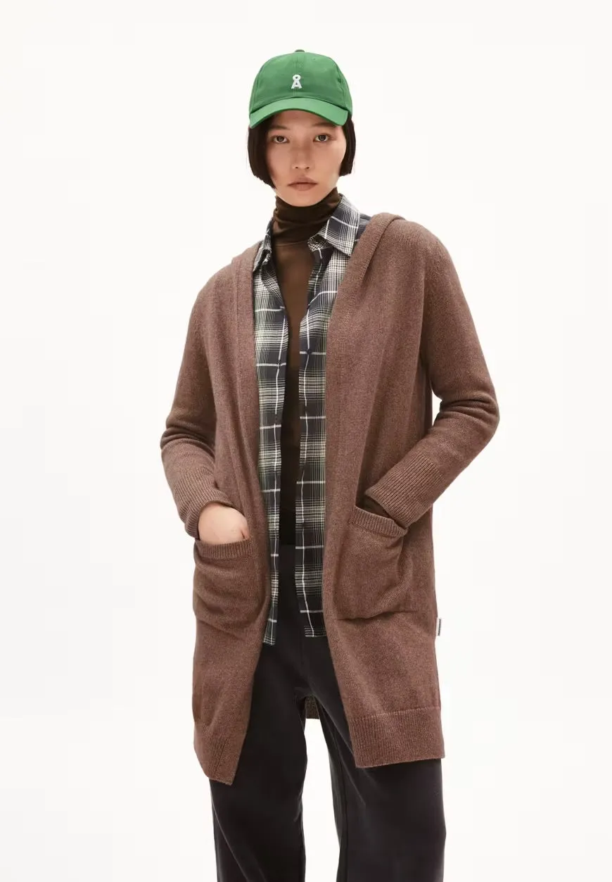 Warmaa Knit Cardigan in Cinnamon Dust Melange