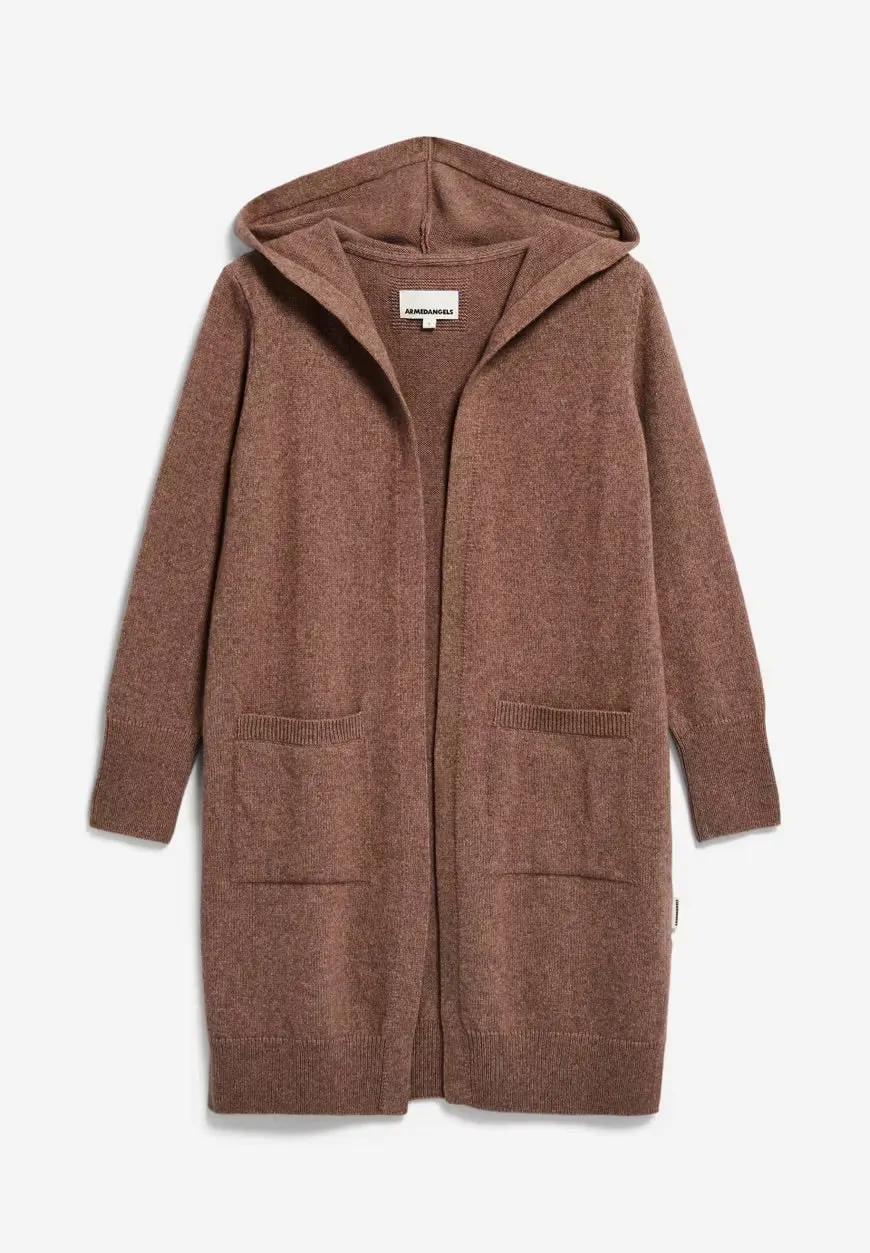 Warmaa Knit Cardigan in Cinnamon Dust Melange