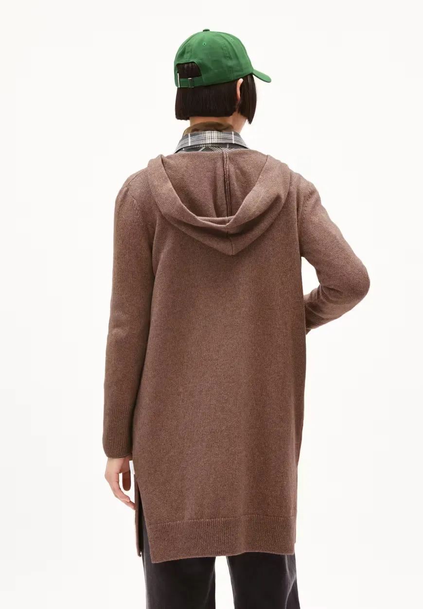 Warmaa Knit Cardigan in Cinnamon Dust Melange