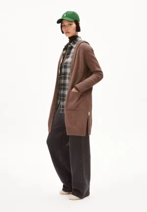 Warmaa Knit Cardigan in Cinnamon Dust Melange