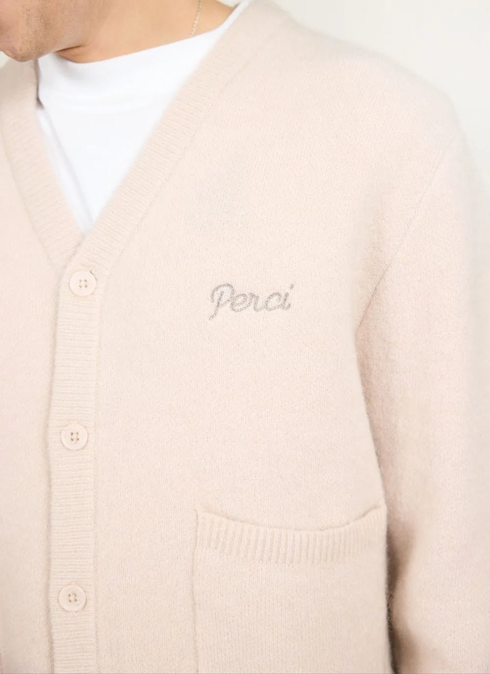 White Glove Knitted Cardigan | Mohair | Ecru