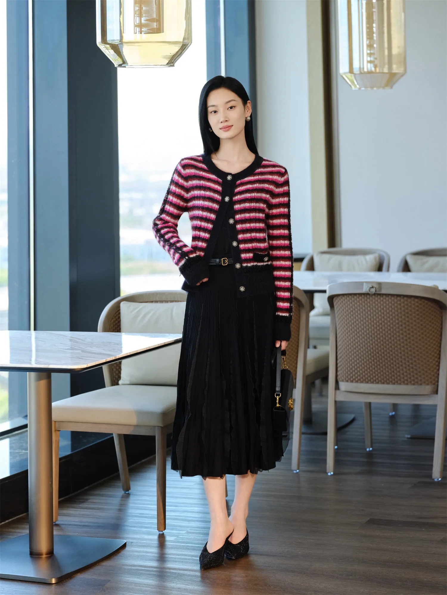 YAYING Mohair Knit Cardigan